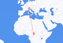 Flights from Bangui to Pisa