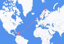 Flights from Willemstad, Curaçao to Kittilä, Finland