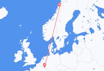 Vluchten van Mo i Rana, Noorwegen naar Luxemburg, Luxemburg
