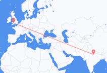 Flyreiser fra Kanpur, India til Cardiff, Wales