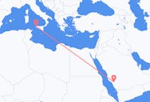 Flights from Al Bahah, Saudi Arabia to Trapani, Italy