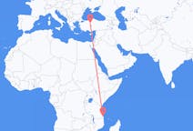 Flyreiser fra Mtwara, Tanzania til Ankara, Tyrkia
