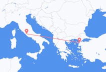 Vuelos de Canakkale, Turquía a Roma, Italia