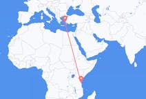 Flyg från Zanzibar, Tanzania till Leros, Grekland