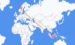 Loty z Banyuwangi w Indonezji do Rörbäcksnäs w Szwecji