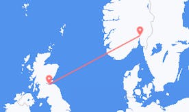 Flyg från Skottland till Norge