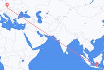 Flyg från Surabaya, Indonesien till Brno, Tjeckien
