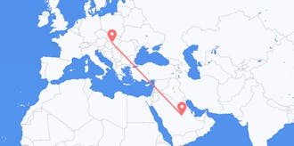Flyreiser fra Saudi-Arabia til Ungarn