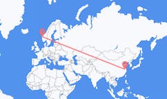 Flyg från Wuxi, Kina till Førde, Norge