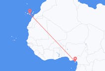 Flyreiser fra Malabo, Ekvatorial-Guinea til Las Palmas, Spania