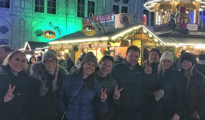 El tour del vino festivo ORIGINAL del mercado navideño de Múnich, con comida