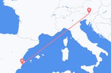 Flyreiser fra Klagenfurt, Østerrike til Alicante, Spania