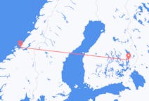 Vols depuis la ville de Joensuu vers la ville de Ørland