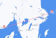 Flyrejser fra Mariehamn, Åland til Kristiansand, Norge