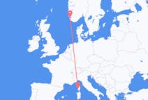 Flights from Stavanger to Ajaccio