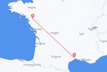 Flyreiser fra Nantes, Frankrike til Montpellier, Frankrike