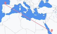 出发地 沙特阿拉伯出发地 巴哈目的地 西班牙Santiago del Monte的航班