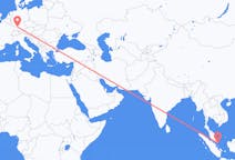 Flyreiser fra Tanjung Pinang, Indonesia til Stuttgart, Tyskland