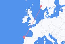 Loty z Stavanger, Norwegia do Vigo, Hiszpania