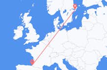 Flyreiser fra Biarritz, Frankrike til Stockholm, Sverige