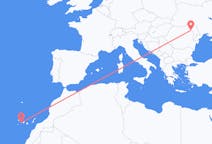 Flights from San Sebastián de La Gomera, Spain to Iași, Romania