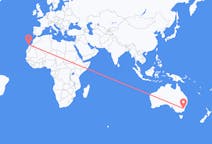 Vols de Canberra, Australie vers Ajuy, Espagne
