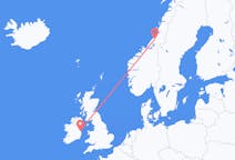 Vols depuis la ville de Namsos vers la ville de Dublin