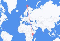 Flights from Zanzibar City, Tanzania to Tromsø, Norway