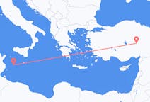 Fly fra Lampedusa til Kayseri