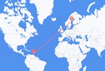 Flyrejser fra St George's, Grenada til Ornskoldsvik, Sverige
