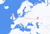 Flyreiser fra Muntlig, Kasakhstan til Belfast, Nord-Irland