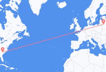Flyrejser fra Columbia, USA til Vilnius, Litauen