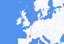 ノルウェーのから ハウゲスン、フランスのへ トゥールーズフライト