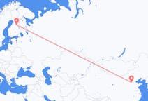 Flyrejser fra Shijiazhuang, Kina til Kajaani, Finland