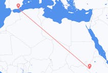 Flyreiser fra Gambela, Ethiop, Etiopia til Almeria, Spania