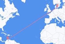 Flights from Riohacha, Colombia to Copenhagen, Denmark