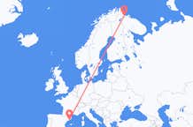 Vluchten van Kirkenes, Noorwegen naar Barcelona, Spanje