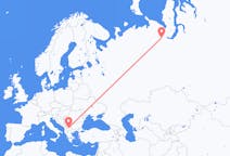 Flights from Skopje, Republic of North Macedonia to Salekhard, Russia