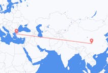 Flüge von Mianyang, China nach Edremit, die Türkei