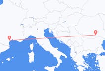 出发地 法国贝济耶目的地 罗马尼亚布加勒斯特的航班