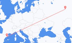 Flyreiser fra Barcelona, Spania til Kazan, Russland