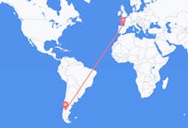 Flyreiser fra Balmaceda, Chile til Santander, Spania