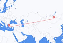 Flights from Ulaanbaatar, Mongolia to Leros, Greece