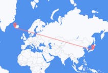 Flights from from Tokyo to Reykjavík