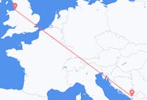 Flyg från Podgorica till Liverpool