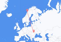 Vols de Suceava, Roumanie pour Bodø, Norvège