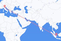 印度尼西亚出发地 邦卡槟城飞往印度尼西亚目的地 博洛尼亚的航班