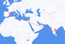 Flyg från Tirupati, Indien till Ibiza, Spanien