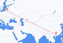 Flyrejser fra Wuzhou, Kina til Kaunas, Litauen