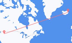 Flights from the city of Lewiston, the United States to the city of Egilsstaðir, Iceland
